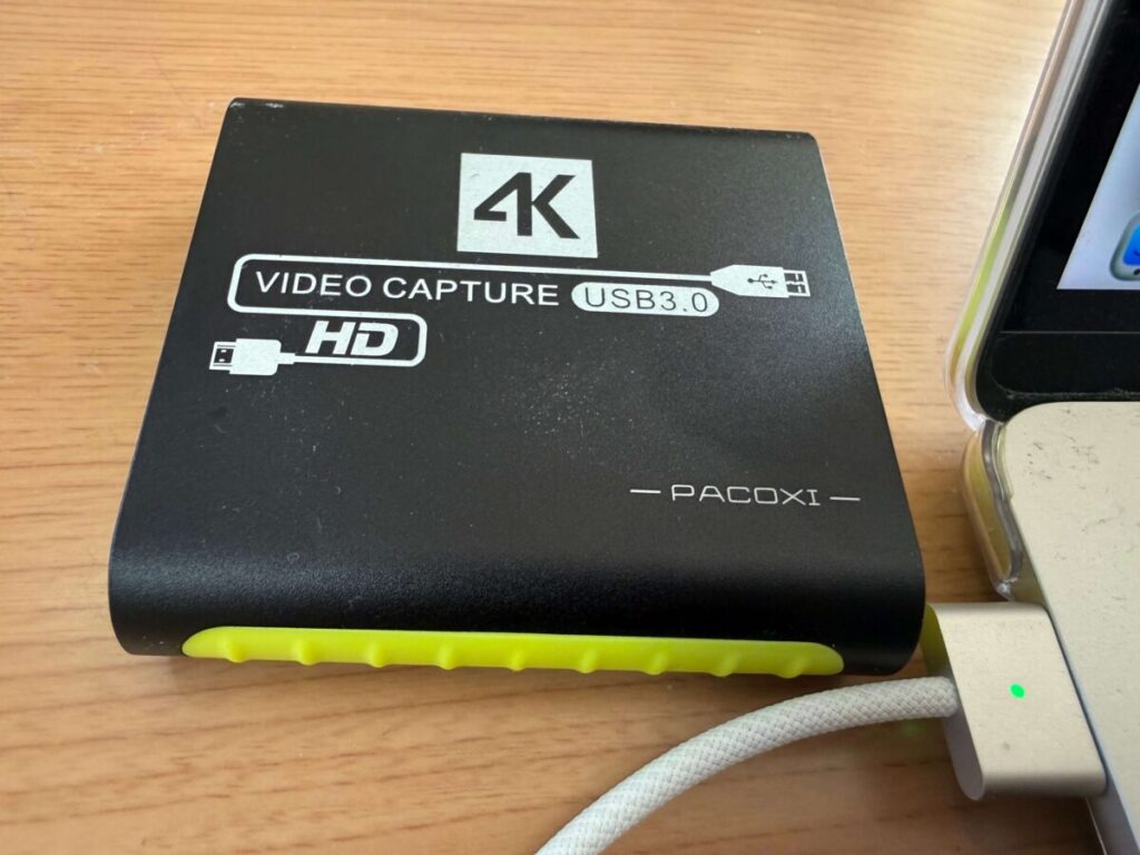 ヌキヌキ討抜隊が使用しているUSB3.0・4Kパススルー対応のHDMIビデオキャプチャーボードの外観